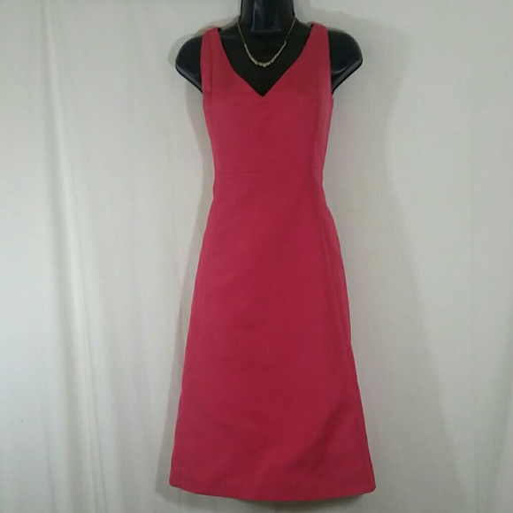 J. Crew Dresses & Skirts - J.CREW Pink Sleeveless V Cut Dress Size 6